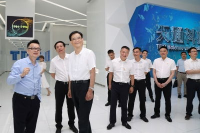 2020年6月16日時任浙江省委常委、統(tǒng)戰(zhàn)部部長熊建平蒞臨天通